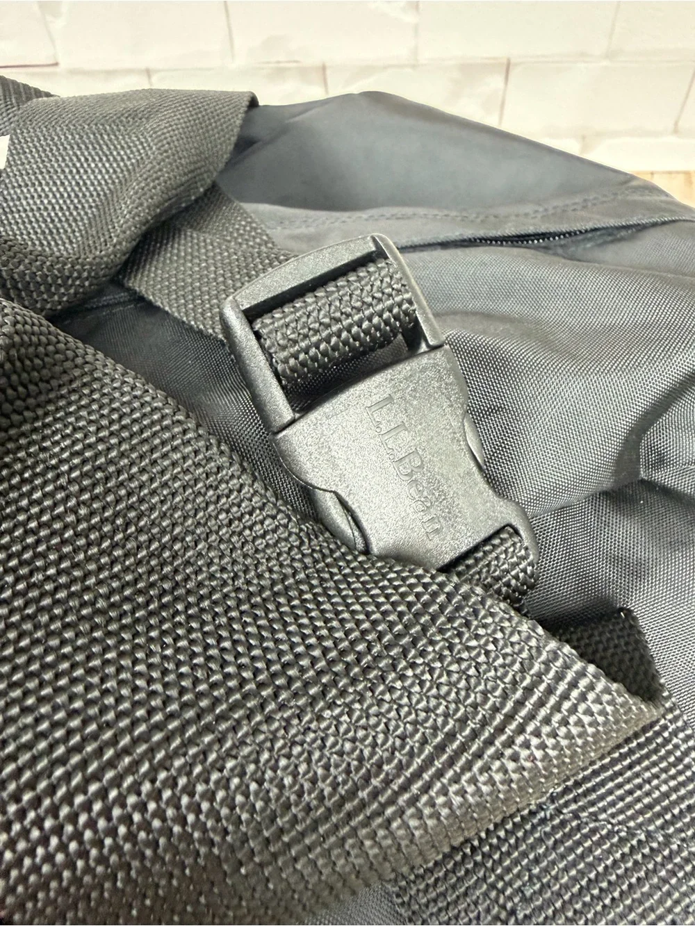 L.L. Bean Black Men's Duffel with Front Zip Pocket